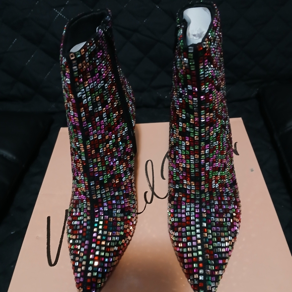 Wild Pair Vibrant Sequin Heeled Boots - Picture 1 of 10
